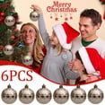 thumbnail image 4 of AYktou 6 Pcs Christmas Balls Ornaments, 2.3 Inch Double Rhombus Embossed Plated Christmas Tree Decorative Hanging Ball, Ornaments Hanging Pieces for Xmas Birthdays Festive Party Decoration, 4 of 6