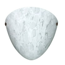 701719-LED-BR-Besa Lighting-Kailee - 1 Light Wall Sconce In Contemporary Style-9.63 Inches Tall and 9.63 Inches Wide-Bronze Finish-Carrera Glass