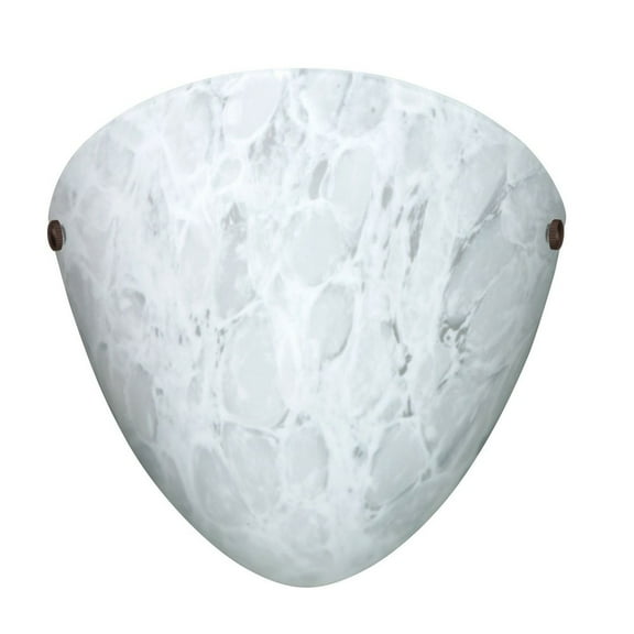 701719-LED-BR-Besa Lighting-Kailee - 1 Light Wall Sconce In Contemporary Style-9.63 Inches Tall and 9.63 Inches Wide-Bronze Finish-Carrera Glass