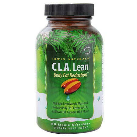 Irwin Naturals C.L.A.Lean Body Fat Reduction Weight Loss Pills, Liquid Softgels, 80 (Best Diet For Lean Muscle Growth)