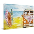 thumbnail image 2 of "Beach Bus" Painting Print on Wrapped Canvas, 2 of 5