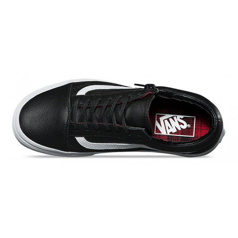 Vans Old Skool Zip Plaid Flannel Racing Red / True White Ankle-High Leather Skateboarding Shoe - 9M - Walmart.com