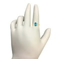 thumbnail image 4 of AoneJewelry 1.25 Carat Blue Topaz Oval Shape Ring In 10K Solid Rose, White & Yellow Gold, 4 of 5