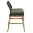 thumbnail image 5 of Counter Stool Chair, Gray, Teak Wood, Outdoor Patio Balcony Cafe Bistro Garden Hospitality Restaurant, Modern Contemporary, HB37665, 5 of 9