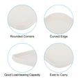 thumbnail image 3 of Unique Bargains 9x7' Fast Food Tray, 2 Pack PP Plastic Reusable Multi-Purpose Non-Slip Serving Tray White, 3 of 5