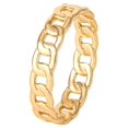 thumbnail image 2 of Jessica Simpson Women’s, Gold Plated Sterling Silver Curb Chain Ring, 2 of 4