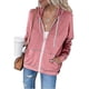 thumbnail image 1 of Chaqueta deportiva con capucha y cremallera para mujer, abrigo de manga larga, tops casuales s202412243747, 1 of 2