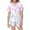 Pink, variant on Kids Girls Christmas Pjs Set Printed Satin Pajamas for Girls Boys Short Sleeve 2 Piece Christmas Outfits for Girls Boys' Sleepwear 4-5 Years