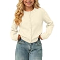 thumbnail image 6 of Edvintorg 1-11Years Girls and Toddlers' Uniform Slim Fit Crewneck Cardigan Sweater Fall Winter Kids Clothes Boys, 6 of 9