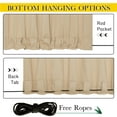 thumbnail image 4 of NICETOWN Outdoor Blackout Curtains for Patio, 2 Panels, Waterproof and Windproof Thermal Insulated Window Treatment Top and Bottom Pocket & Back Tab Drapes with Fixed Rope, 52"x 108", Biscotti Beige, 4 of 8