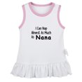 thumbnail image 1 of I Can Nap Almost as Much as Nana Funny Dresses For Baby, Newborn Babies Skirts, Infant Princess Dress, 0-24M Kids Graphic Clothes (White Sleeveless Dresses, 6-12 Months), 1 of 4