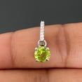 thumbnail image 2 of Peridot Sterling Silver Pendant Necklace: August Birthstone Jewelry Trending Gift Jewelry Halloween Gift Birthstone Gift, 2 of 2