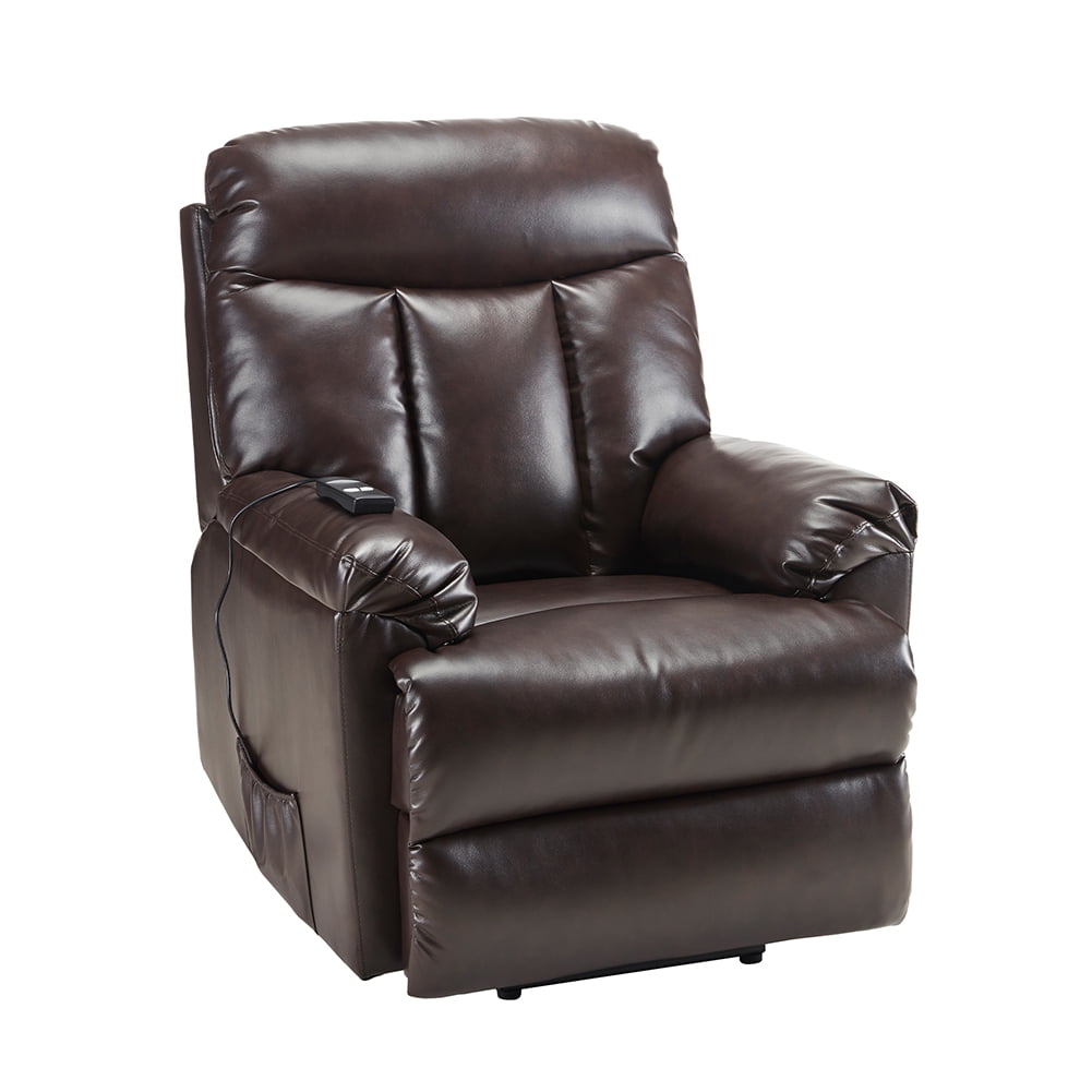 Private Jungle Lift Chair and Power PU Leather Recliner, Living Room Heavy Duty Elderly Lift Recliner, Brown Private Jungle Lift Chair and Power PU Leather Recliner, Living Room Heavy Duty Elderly Lift Recliner, Brown