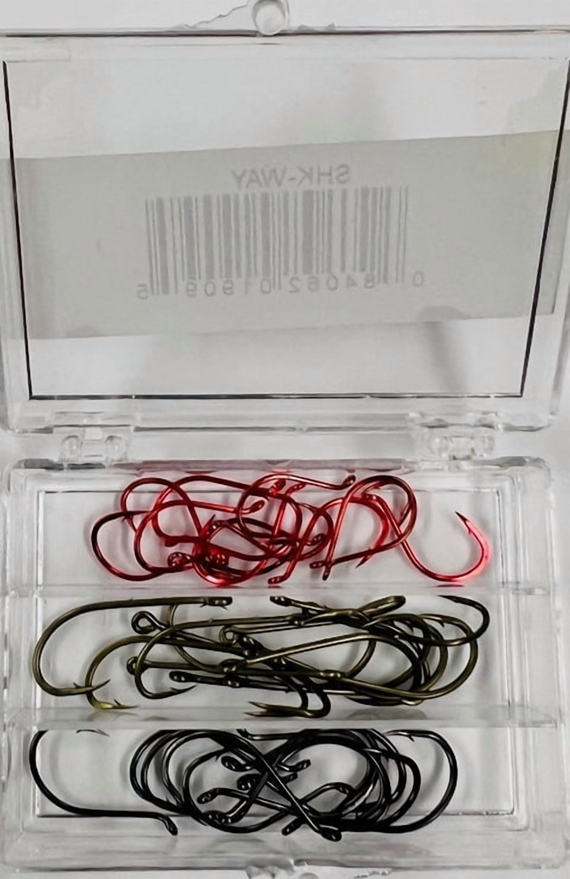 (2 pack) K&E Tackle Walleye Fishing Hook Assortment in Reusable Case - Multi-Piece