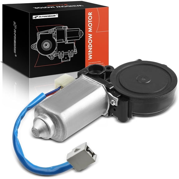A-Premium Rear Right Power Window Lift Motor Compatible with Ford F-150 F-250, F-350 1994-1998, F-250 HD 1997, F-450 Super Duty, Passenger Side, 2 Pins Only, Replace# F6TZ3523395AA, F6TZ35233V95AARM