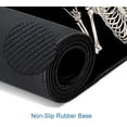 thumbnail image 3 of Gaming Mouse Pad, Large Mouse Pads for Desk, Non-Slip Rubber Base Mousepad, Keyboard Mouse Mat, Desk Pad with Stitched Edges, 31.5x11.8 inch Black Human Skeleton, 3 of 6