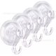 thumbnail image 1 of 4 ganchos de ventosa que no dejan marcas, capacidad de carga de 3 kg, ganchos de pared transparentes con ventosa para cocina y baño, resistentes al agua Sincero Electrónica, 1 of 5