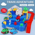 thumbnail image 4 of Coche Adventure Toys Padres-Kid Interactive Mini Race Race Track Elevator Garage Family Party Vehículo Preescolar Estacionamiento Playset Type 1 AweSitey FN001005-01B, 4 of 7