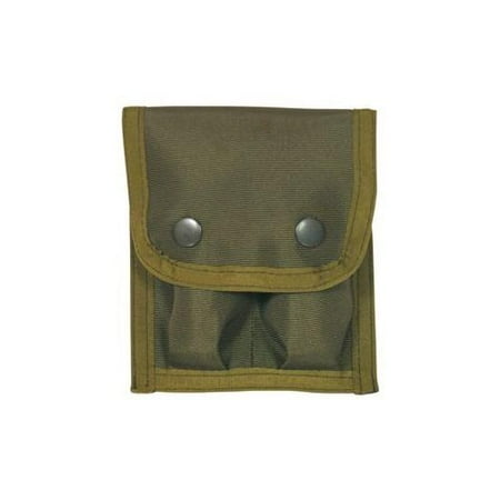 - Fox Outdoor Nylon 9mm Double Clip Pouch, Olive Drab 099598574802