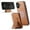 Brown, variant on TECH CIRCLE for iPhone 16 Pro Max Case 6.9" 2024, Magnetic Phone Case with Removable Wallet & Hidden Kickstand, RFID Blocking Card Slots, Compatible with MagSafe, PU Leather Protective Cover, Black