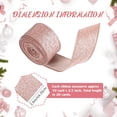 thumbnail image 2 of 2 Rollos de Cintas de Navidad Listones Gruesos con Purpurina Cinta Metálica con Cable para Envolver Regalos San Valentín Ramo Bricolaje Manualidades Navidad, 2 of 4