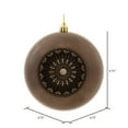 thumbnail image 2 of Vickerman 4.75" Gunmetal Shiny Star Brite Ball Ornament, 4 per Bag, 2 of 4