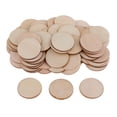 thumbnail image 4 of segolike 100 Pcs Formes Rondes en Bois Non Finies Plaque d'Embellissement pour Mariage DIY, 4 of 7