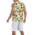 thumbnail image 2 of Pofeuu Lemon Fruits Vegetables Print Basketball Jersey, Shirts for Men Youth Basketball Jersey Crew Neck-Medium, 2 of 6