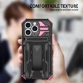 thumbnail image 6 of Allytechgroup for iPhone 16 Plus Case with Belt Clip Holster, Slim Phone Not Hot/Fast Heat Dissipation Case with Kickstand Military Grade Drop Protection for iPhone 16 Plus, Pink, 6 of 14