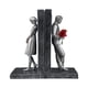 thumbnail image 1 of Sujetalibros decorativos para libros pesados, sujetalibros de resina modernos, soporte para libros, pareja Argén, 1 of 9