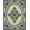Green, Pattern 2, variant on ODIKA 2x3 Machine Washable Non-Slip Area Rug, Aristocrat Blossom Heirloom Lattice High Traffic Rug, Green, 663679