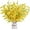 16pcs Flower Stems, variant on 5.5inch Artificial Flowers Yellow Silk Fake Winter Jasmine Long Stem Artificial Orchids Flowers for Decoration Indoor Outdoor Wedding Home Bedroom Yard Cemetery
