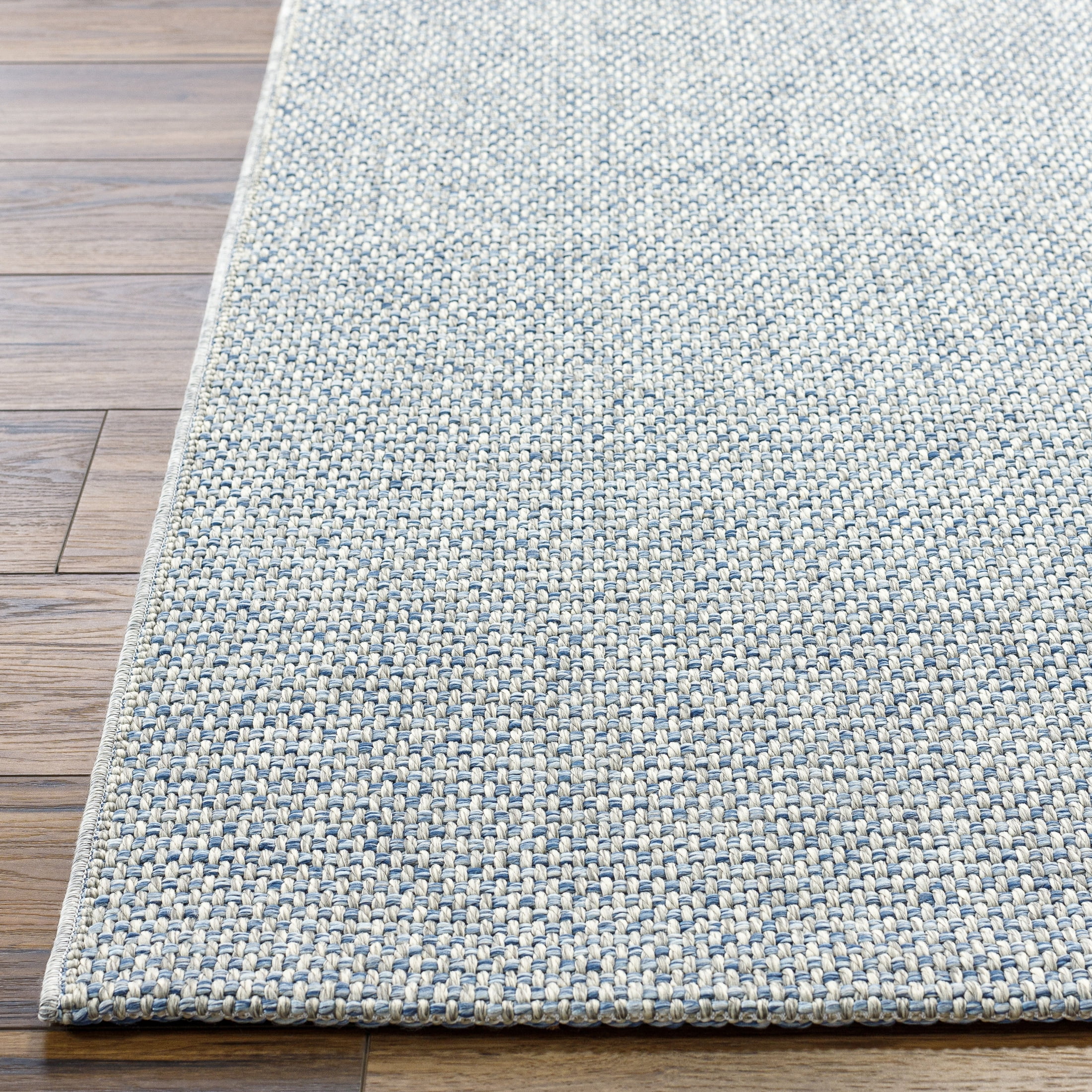 Livabliss x Becki Owens Birdie Neutral Indoor/Outdoor Area Rug,6'4" x 9',Light Blue