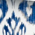 thumbnail image 5 of 17" X 17" Indigo Taupe And Cream Zippered Polyester Ikat Throw Pillow Cover, 5 of 5