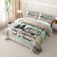 thumbnail image 3 of Erosebridal Camping Theme Twin Quilt Set, RV Accessories Camper Twin Coverlet Set, 2-Piece 1 Bedspread and 1 Pillowcase, 3 of 7