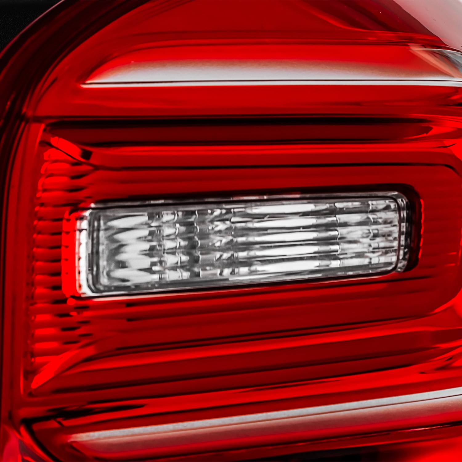 AKKON - Fits 2016-2017 Chevy Equinox [Halogen Type] Chrome Red Tail Lights Pair Driver Left+Passenger Right 16 17