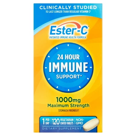 Ester-C Vitamin C Tablets, 1000mg, 120Ct