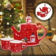 thumbnail image 3 of ACDANC 2026 New 1 Set of Christmas Teapot Ceramic Teaware - Christmas Style Tea Cup Set,For Holiday Gatherings,Christmas Parties,Tea Time,Festive Décor,Gift Giving, 3 of 6