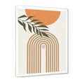 thumbnail image 2 of Designart 'Abstract Moon Sun Leaves I' Modern Framed Art Print, 2 of 4