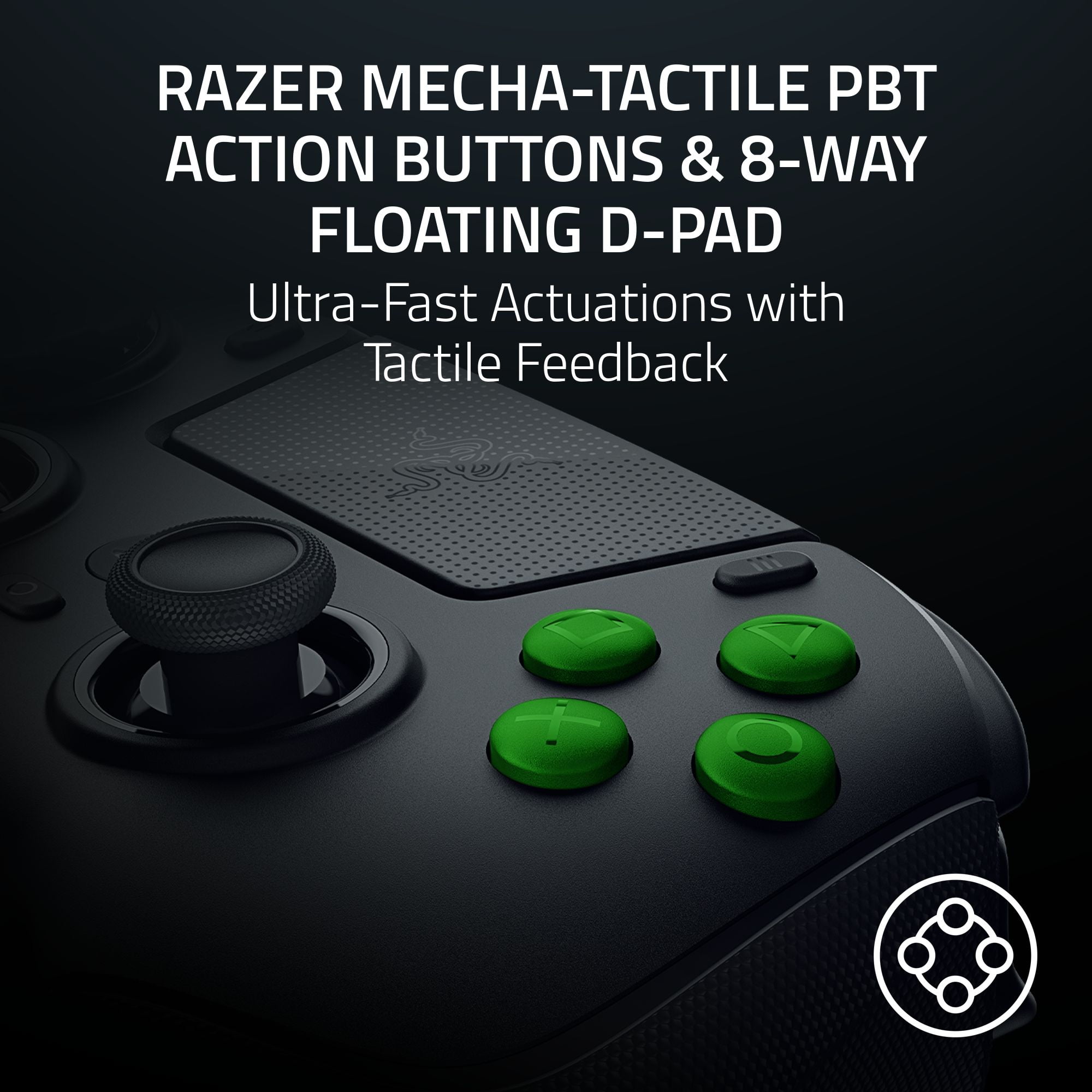 Razer Raiju V3 Pro Wireless Gaming Controller with TMR Thumbsticks and Remappable Buttons for PS5 and PC, Black