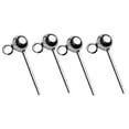 thumbnail image 3 of simhoa 2 Pairs Earring Settings S925 Sterling Post Ear Stud Open Loop Components 5mm, 3 of 8