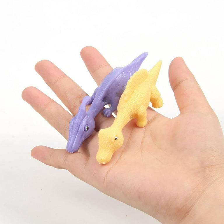 5pcs Slingshot Dinosaur Finger Toys Fun and Tricky Sticky Decompression Toys  Novelty Gifts for Kids 