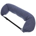 thumbnail image 3 of Shisuyan Neck Pillow Polystyrene Particles Ergonomic Design For Car And Plane 1Pcs 25.6X6.3X6.3in, 3 of 9