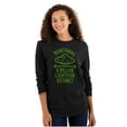 thumbnail image 3 of Funny Antisocial Social Distance UFO Plus Size Long Sleeve Graphic Tee Shirt Brisco Brands 2X, 3 of 5