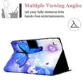 thumbnail image 3 of Allytech for Samsung Galaxy Tab A 8.0 Case 2019 Release(Without S Pen Model SM-T290/T295), Kickstand Shockproof Anti-Slip PU Leather Protective Wallet Case for Galaxy Tab A 8.0 T290, Blue Butterfly, 3 of 5