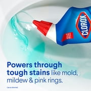 Clorox Toilet Bowl Cleaner Clinging Bleach Gel, Ocean Mist, 24 Fluid Ounces