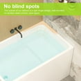 thumbnail image 4 of Noble House 43" Acrylic Freestanding Soaking Bathtub with Seat, Pop-Up Overflow Drain, Gloss White, 4 of 8