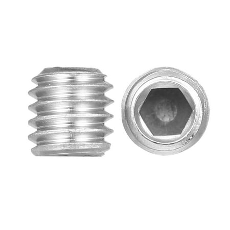 

Htovila DIN916 304 Stainless Steel Bolt Grub Screw Cup Point Hex Socket Set