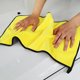 thumbnail image 1 of Paños de secado de microfibra para automóviles (40 * 30 cm), paño de limpieza de secado de pulido sin pelusa, una pieza, amarillo, 1 of 2
