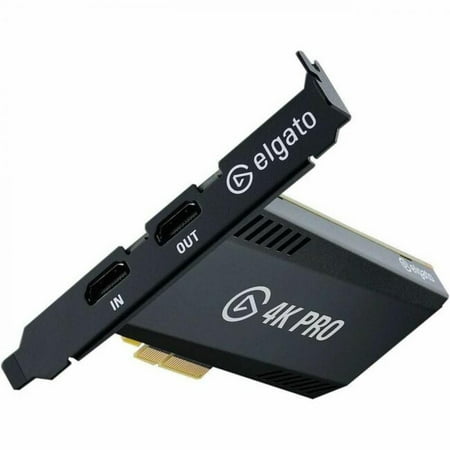 Elgato Game Capture 4K Pro - Functions: Video Game Capturing, Video Streaming - 2160p, 1080p - 7680 x 4320 - 240 fps - 8K, 4K, Full HD - PC, Mac - Windows Supported Operating System